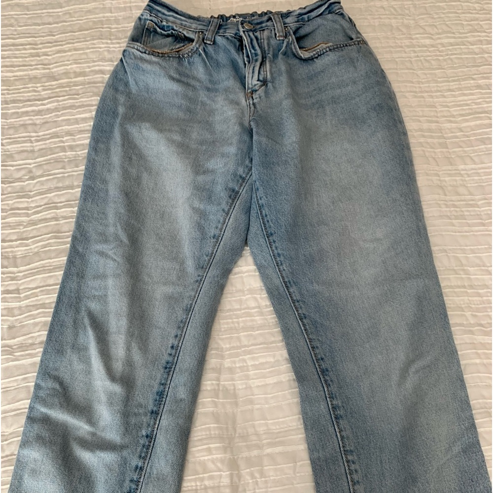 Old a navy OG straight high rise light blue jeans size 18 in girls